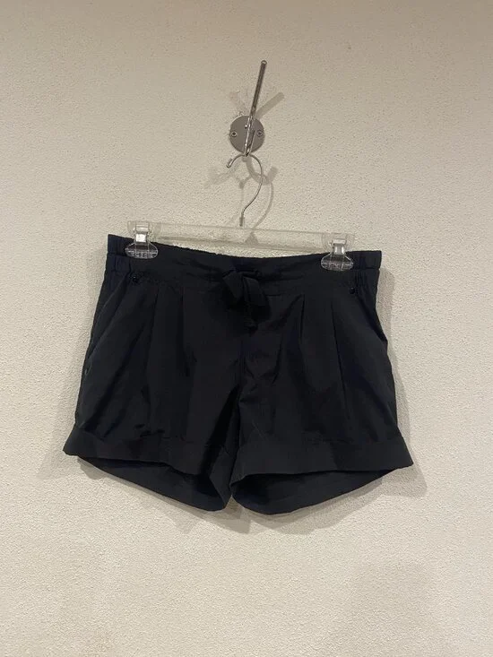 Lululemon Spring Break Shorts Womens 6 Black Elastic Waist Drawstring Athletic - Picture 2 of 5